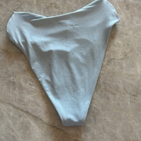 Revolve L*Space Nancy Lee‎ Bikini Bottoms Shimmer Sky Blue NWT - Picture 9 of 9
